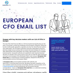 European CFO Mailing Database