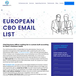 CBO mailing list of Europeans