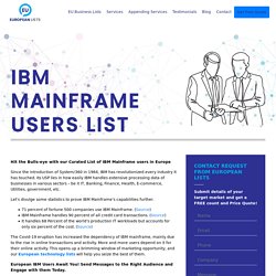Companies using IBM Mainframe in Europe