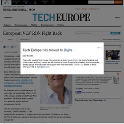 European VCs’ Risk Fight Back