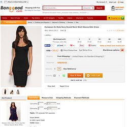European OL Style Sexy Round Neck Short Sleeve Slim Dress Free Shipping! - US$38.62