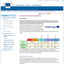 European Territorial Co-operation - EU Regional Policy