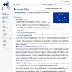 WIKIQUOTE on the EU