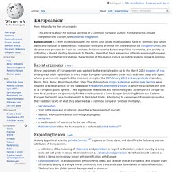 Europeanism - Wikipedia