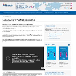 Le Label européen des langues