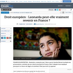 Droit européen : Leonarda peut-elle vraiment revenir en France ?