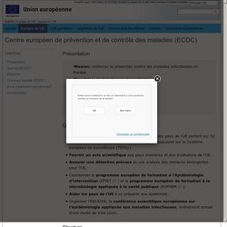 Centre européen de prévention et de contrôle des maladies (ECDC) – Agences et autres organes de l'UE