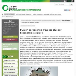 L'Union européenne n'avance plus sur l'économie circulaire