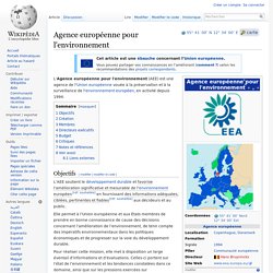 Agence européenne pour l'environnement