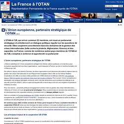 L’Union européenne, partenaire stratégique de l’OTAN - La France à l’Otan