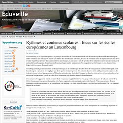 Rythmes et contenus scolaires : focus sur les écoles européennes au Luxembourg
