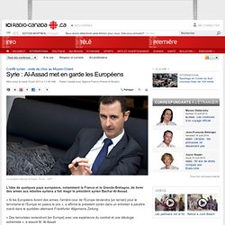 Conflit syrien : onde de choc au Moyen-Orient