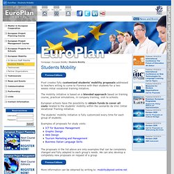 EuroPlan - Students Mobility