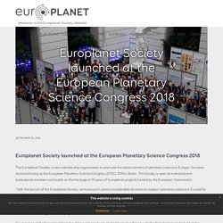 Europlanet Society launched at the European Planetary Science Congress 2018 – Europlanet Society