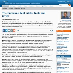 The Eurozone debt crisis: Facts and myths