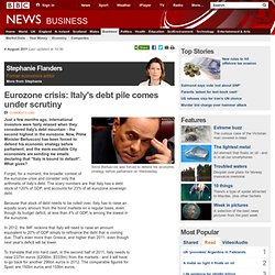 Eurozone crisis: Italy's debt pile comes under scrutiny