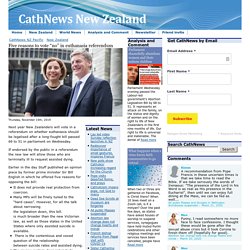 Five reasons to vote "no" in euthanasia referendum - CathNewsNZ CathNews NZ Pacific