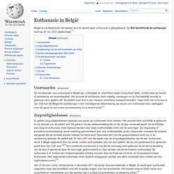 Euthanasie in België