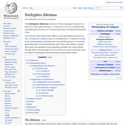 Euthyphro dilemma