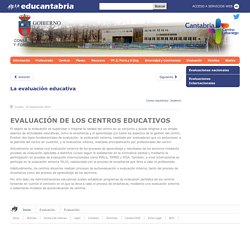 EVALUACIÓN CENTROS EDUCATIVOS