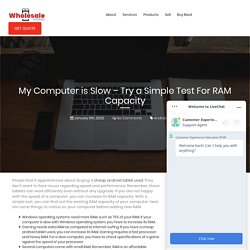 Simple Test to Evaluate the Capacity of RAM in a Computer