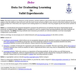 DELVE - Data for Evaluating Learning in Valid Experiments