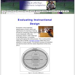 Evaluating Instructional Design (ISD)