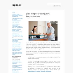 Evaluating Your Company’s Responsiveness - upbook