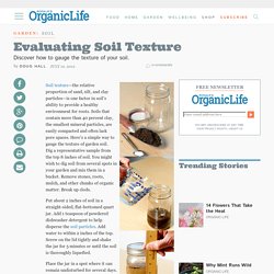 Evaluating Soil Texture