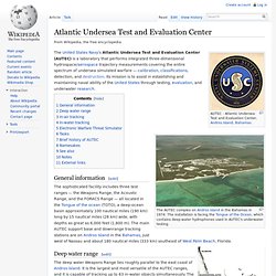 Atlantic Undersea Test and Evaluation Center