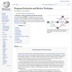Program Evaluation and Review Technique