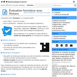 Évaluation formative avec Plickers - Éducation physique et sportive