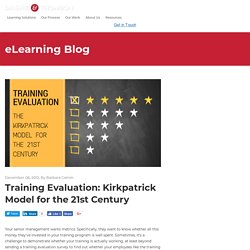 Training Evaluation: Kirkpatrick Model for the 21st Century