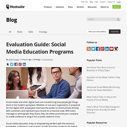 Evaluation Guide: Social Media Education Programs