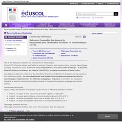 Banqu'outils pour l'évaluation - Évaluation CE2 mathématiques