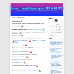 EVALUATION EPS « Ressources pédagogiques EPS & BPJEPS