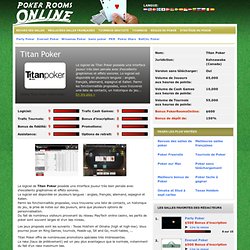 Evaluation de Titan Poker, salle de poker en ligne - PokerRoomsO