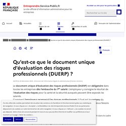 Qu'est-ce que le document unique d'évaluation des risques (DUER) ?