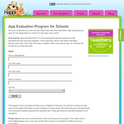 App Evaluation Program for Schools