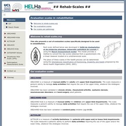 Evaluation scales in rehabilitation - ## Rehab-Scales ##