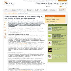 Évaluation des risques et document unique