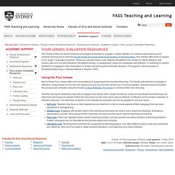 Four Lenses: Evaluation Resources - Teaching and Learning