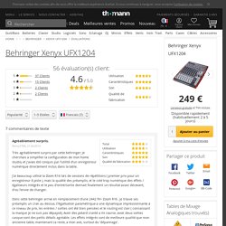 Evaluations des clients pour Behringer Xenyx UFX1204