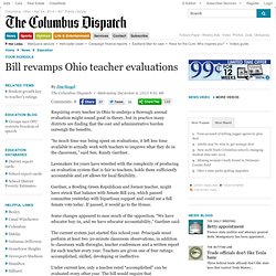 Bill revamps Ohio teacher evaluations
