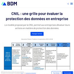 CNIL : une grille pour évaluer la protection des données en entreprise