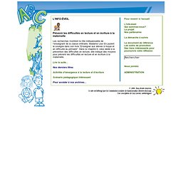 J'éveille mon enfant à la lecture et à l'écriture