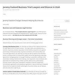 Jeremy Eveland Business Trial Lawyers and Divorce in Utah