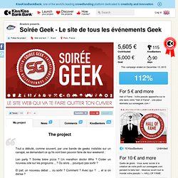 Anadore presents Soirée Geek - Le site de tous les événements Geek