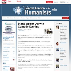 Stand Up for Darwin Comedy Evening - Central London Humanists (London, England