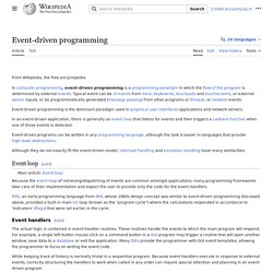 Event-driven programming